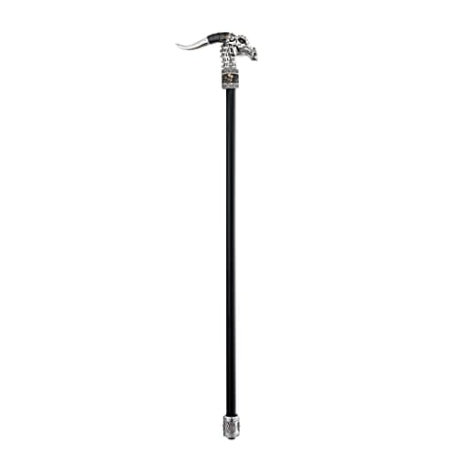 Design Toscano Dragonsthorne de la Nébuleuse du Dragon Canne de Marche Bâton Gothique de Parade, 96.5 cm, polyrésine et métal, noir et argent