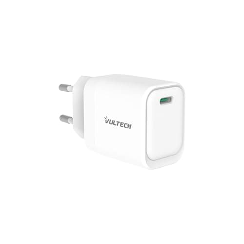 VulTech CC45-1C Chargeur Universel 45W GaN USB-C Blanc Compact