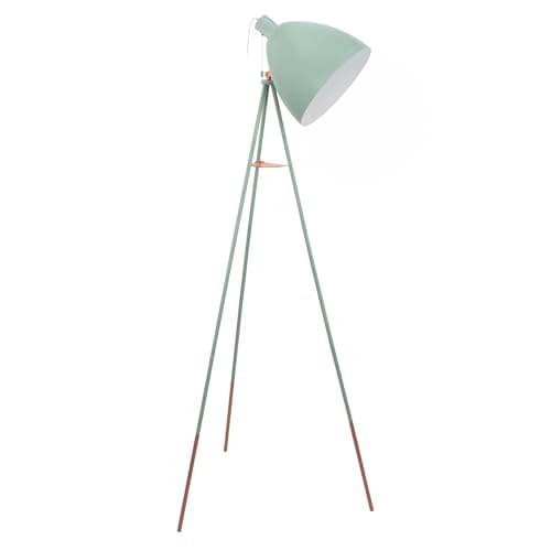 Eglo Lampadaire à trois pieds DUNDEE, lampe de sol vintage