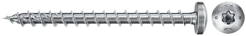 Fischer Vis à bois PowerFast II 5.0x20 mm tête cylindrique bombée TX zingué blanc 200 pièces