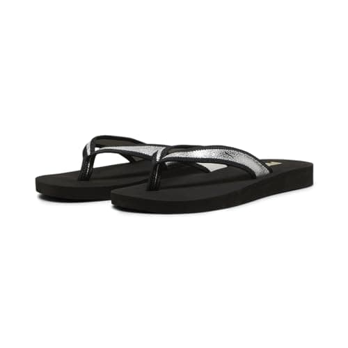 Puma Tongs mode femme Sandy Flip Metallic Shine Noir Argent 35.5 EU