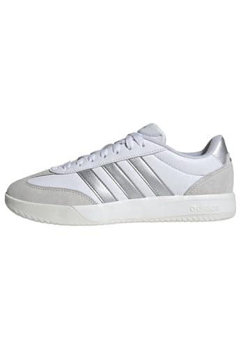 Adidas Baskets mode femme VL Court FC, Blanc Blanc/Argent/Gris, Taille 40 2/3 EU