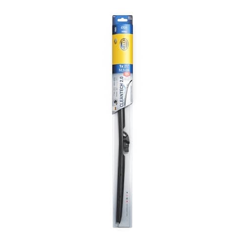 Hella 9XW 358 053-211 Cleantech Balai d'Essuie-Glace - Ct53 - Balai d'Essuie-Glace Plat - pour Véhicules avec Direction à Gauche - 21 - 530mm - avant - Quantité: 1