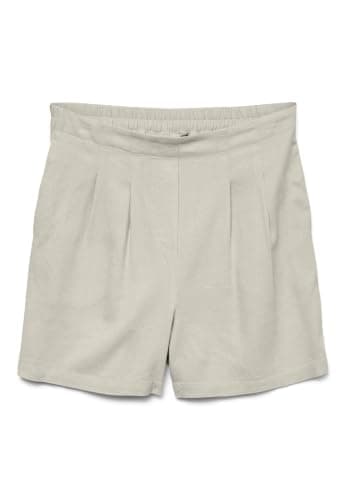 VERO MODA VMJESMILO HW Shorts WVN GA Noos, Shorts aux Femmes, Silver Lining, XL