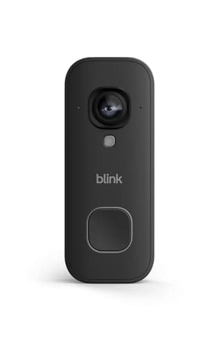 Sonnette vidéo 2K+ filaire Blink nouvelle génération Noire