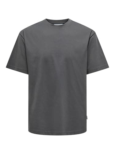 Only & Sons T-shirt manches courtes Fred Relaxed gris à rayures taille L