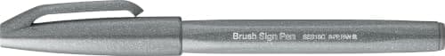 Pentel Feutre pinceau souple à base d'eau SES15C-N pour croquis Gris