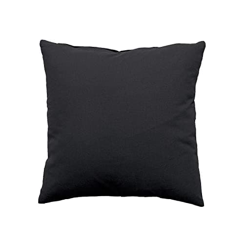 Enjoy Home Coussin Carré 40x40 cm Gris Foncé 100% Coton Oeko-Tex Déhoussable