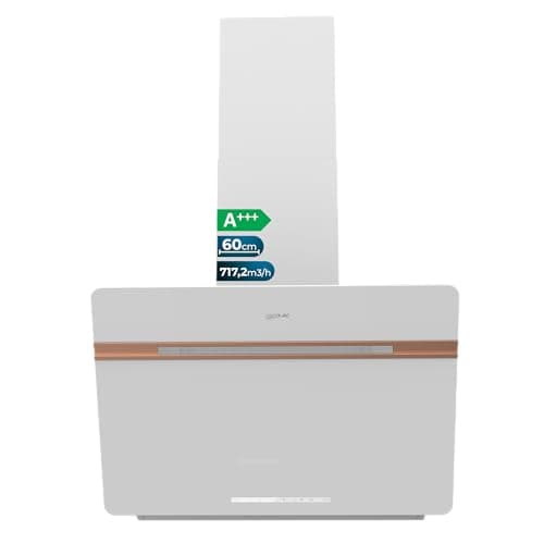 Cecotec Hotte Aspirante Décorative 60 cm Bolero Flux DT 607500 Blanc Mat