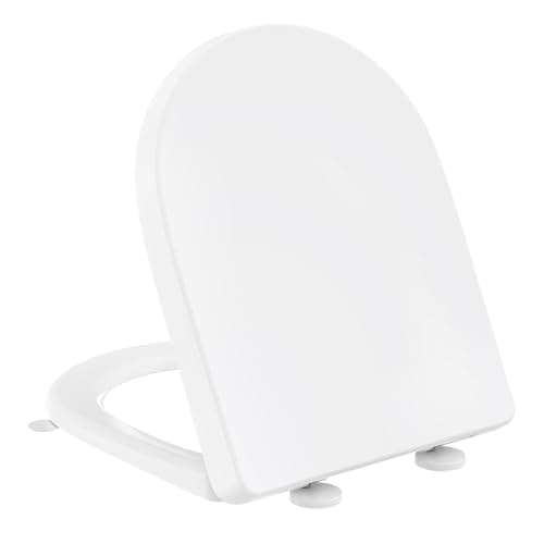 YEAUPE PRO Abattant WC Forme D PP Fermeture Douce Gabarit inclus Blanc