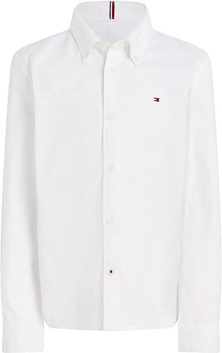 Tommy Hilfiger Chemise Oxford Stretch pour garçon Blanc 24 Mois