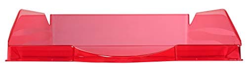 Exacompta Corbeille à courrier Ecotray Framboise translucide A4+
