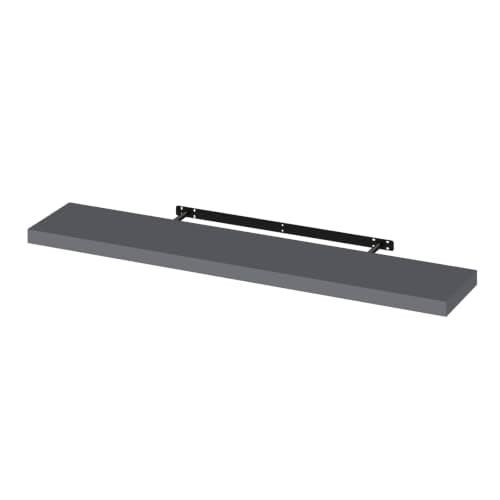 WOLTU Étagère Murale Flottante en MDF Gris Foncé RG9315dgr-b