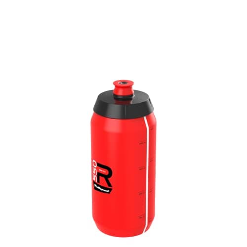 Polisport 8645600006 - Bidon vélo du modèle R Collection R550 d'une contenance de 550ml. Bouteille d'eau pour cyclistes sans BPA en couleur rouge