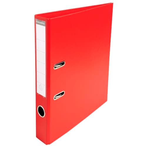 Exacompta Carton de 10 classeurs à levier A4 Prem'Touch Rouge Dos 50 mm