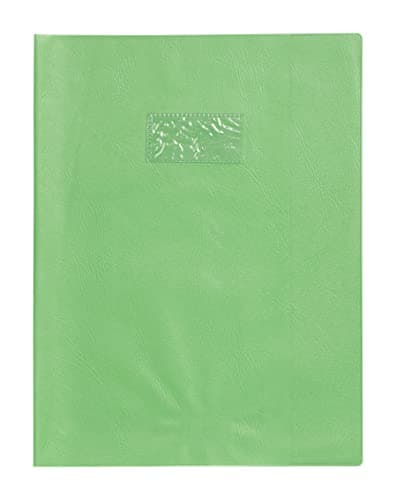 Calligraphe 72311C Protège-Cahier Grain Cuir A4 Vert Clair PVC Opaque