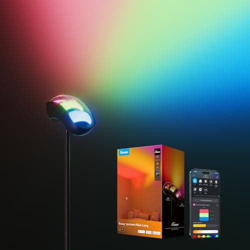 Govee Torchiere Lampadaire LED RGBWWIC Lampe sur Pied 3 Zones 170cm