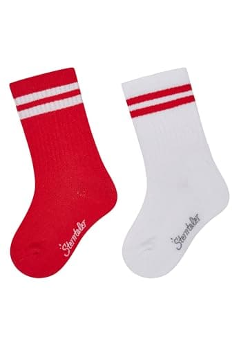 Sterntaler Lot de 2 paires de chaussettes actives rayées