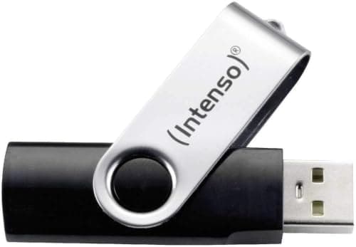 Intenso Basic Line Clé USB 2.0 16 Go Noir/Argent