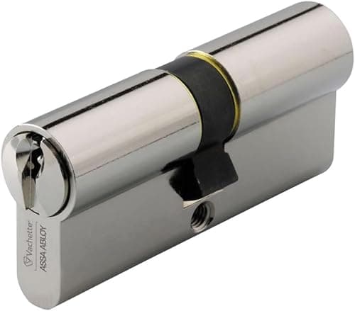 Vachette Cylindre de serrure mécanique FIRST 30x30mm double entrée nickelé avec 3 clés