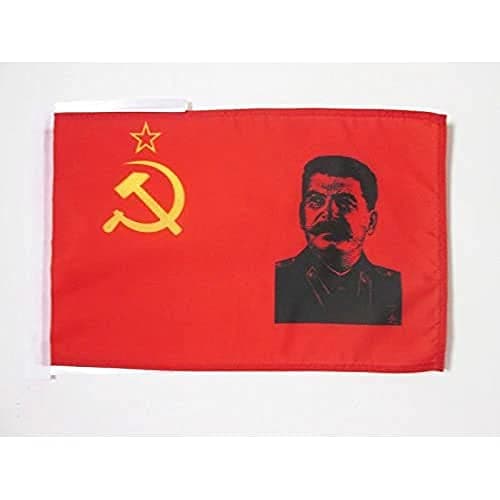 AZ Flag Drapeau de l'URSS avec portrait de Staline 45x30 cm Polyester 100D