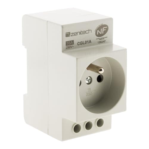 Zenitech Prise modulaire 2P+T NF 16A 3680W