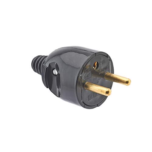 Debflex 713280 Fiche électrique Prise mâle 250 V Sortie Droite Noir