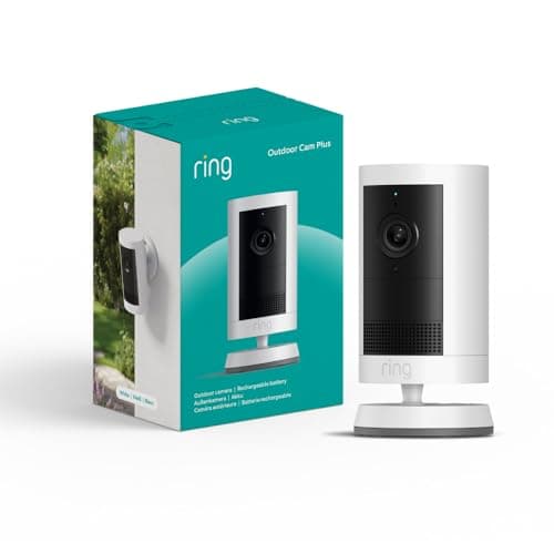 Ring Caméra Extérieure Plus sans fil 2K Nouvelle Génération