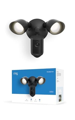 Ring Caméra Floodlight raccordée nouvelle génération Vidéo 2K