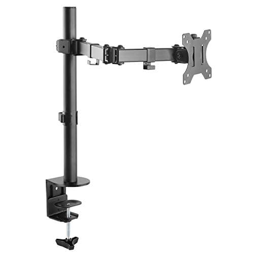 RICOO TS2711 Bras articulé universel pour écran PC et TV 13 à 34 pouces VESA 75x100 Fixation bureau