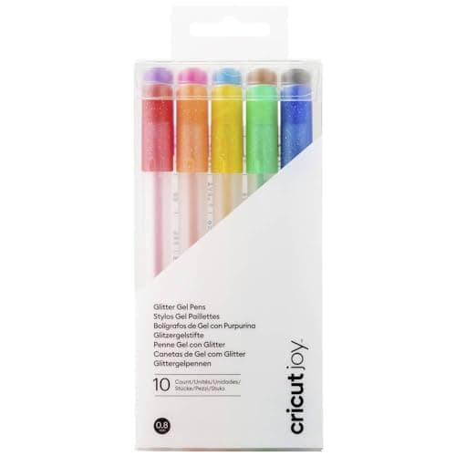 Set de 10 stylos gel paillettes Cricut Joy Arc-en-Ciel 0,8 mm