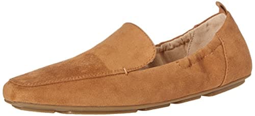 Amazon Essentials Mocassins souples à enfiler et bout carré pour femme, microsuède havane, taille 38,5