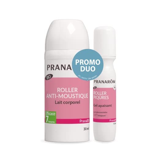 Pranarôm PranaBB Duo Roller Anti-Moustiques Bébé 30 ml + 15 ml Bio