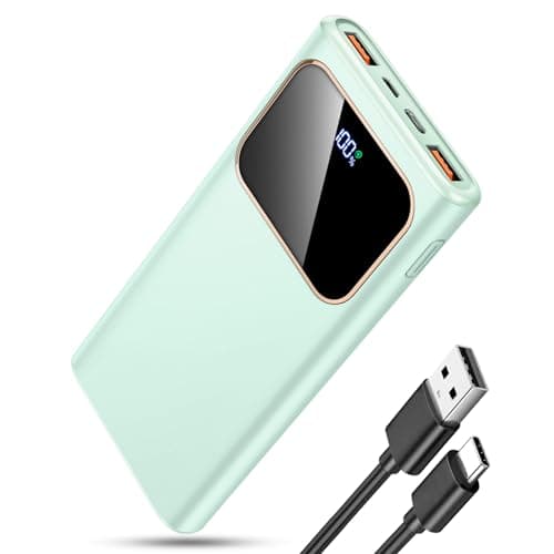 Batterie externe 10000mAh 22.5W USB-C Affichage LED Vert