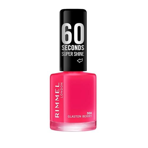 Rimmel - Vernis à Ongles 60 Seconds Super Shine Rita Ora - Ultra Brillance et Longue Tenue - Séchage rapide - 300 Glaston-Berry - 8ml