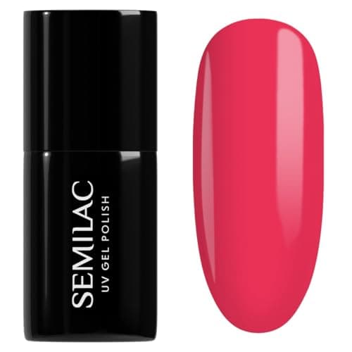 Semilac Vernis à ongles gel semi-permanent UV 042 Neon Raspberry 7 ml