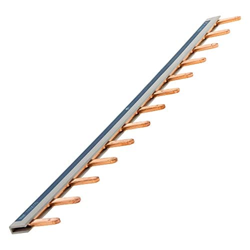 Zenitech Peigne de raccordement universel 13 modules en acier noir et blanc