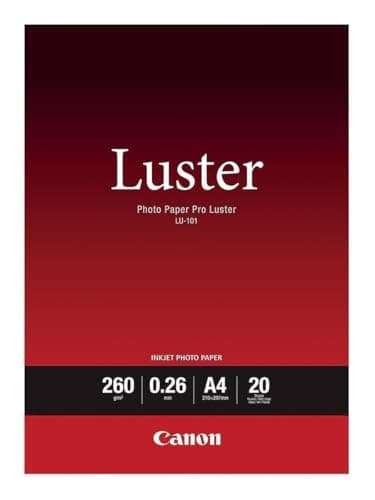 Canon Papier Photo Lustré Format A4 260g/m² 20 feuilles LU-101