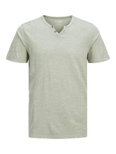 JACK & JONES T-Shirt T-Shirt Chiné Col Fendu