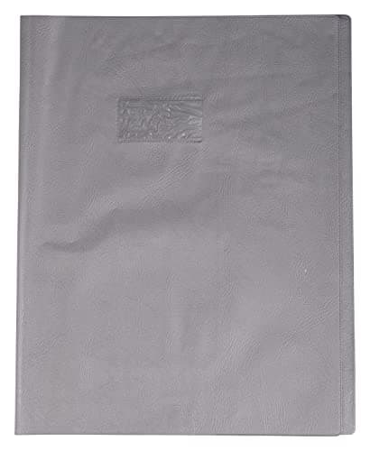 Protège-cahier Calligraphe Grain Cuir 24x32 cm Gris