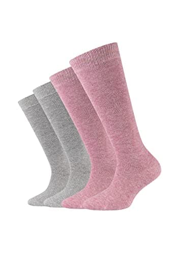 Camano Lot de paires de chaussettes basses pour enfant Mélange Rose Craie Taille 31/34
