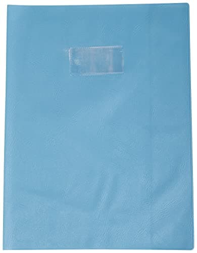 Calligraphe Protège-cahier A4 Grain Cuir Bleu clair