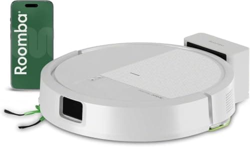 iRobot Roomba 115 Combo - Robot Aspirateur Laveur 2en1 - Puissance d'Aspiration de 15KPa - Brosse latérale étendue - Lingette de Lavage déportée - Navigation LiDAR - Blanc