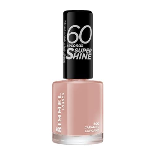 Rimmel 60 Seconds Super Shine Vernis à Ongles Caramel Cupcake 8 ml Beige Nude