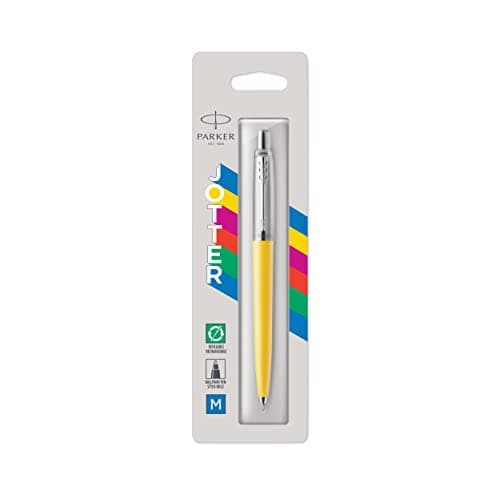Parker Jotter Originals Stylo Bille Finition Jaune Classique Pointe Moyenne Encre Bleue