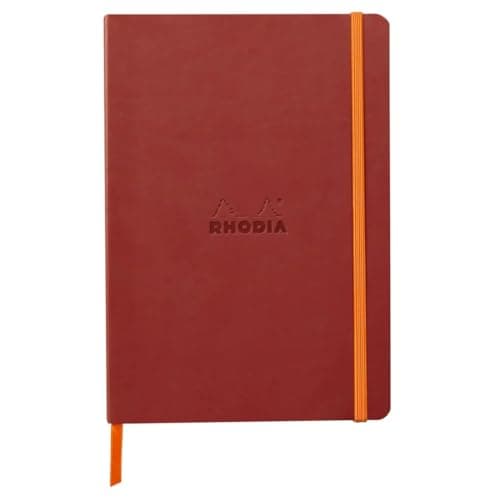 Rhodia Carnet souple Rhodiarama A5 14,8 x 21 cm Pointillés 160 pages Nacarat