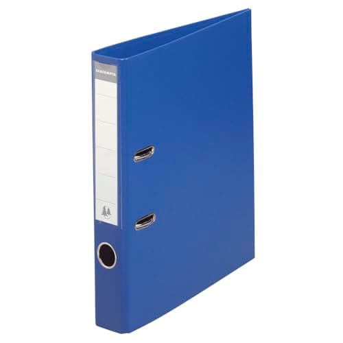 Exacompta Classeurs à levier A4 Prem'Touch Bleu foncé Dos 50 mm Carton Lot de 10