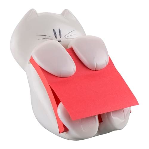 Post-it Z-Notes Super Sticky avec Dévidoir Chat, 90 Feuilles, 76x76 mm