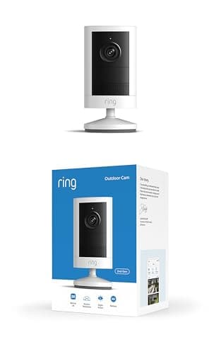 Ring Outdoor Camera 2K Caméra de surveillance sur batterie Blanc