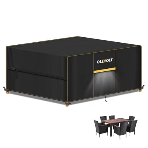 OLEVOLT Housse de Salon de Jardin Imperméable 180x120x74cm Oxford 420D